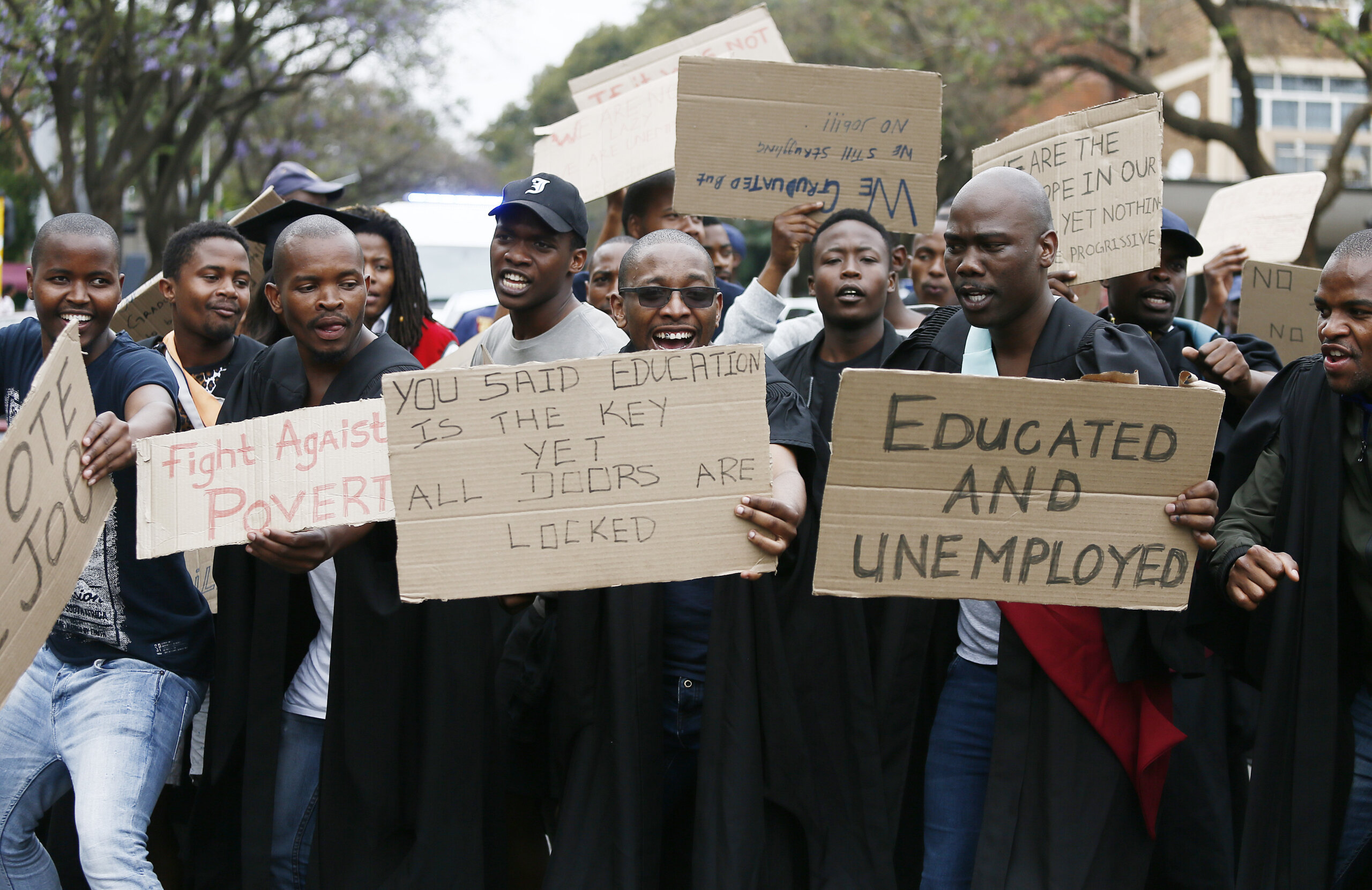 what are the reasons for unemployment in south africa